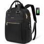 LOVEVOOK factory black travelling back pack bags with usb charging large computer school bags 15.6in laptop travel backpack bags