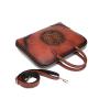 2024 Custom Vintage PU Leather Briefcases Laptop Bag Handbag For Office Women