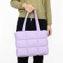 CHANGRONG Custom Large Capacity Soft Padded Winter Quilted Nylon puffer tote bag