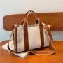 Fashion canvas bag large capacity handbag female single shoulder crossbody Tote bags Hot Sale Korean