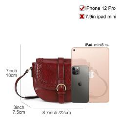 2024 new small satchel women's plain saddle leather bag woven decoration sling shoulder strap adjustable backpack