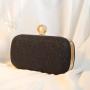 Hot selling elegant Sparkling Pearl Box Bag Women's Handbag Champagne Evening Dress Bag Wholesale Clutch Bags