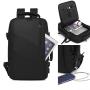 XL076 16IN Durable Computer Bag With USB  Waterproof Wearable Multicard Slot Backpack Expandable Large Capacity Shoulder Bag