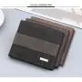 OEW049 Bifold PU Leather Wallet For Men Slim Coin Purse Purse ID Credit Card Holder Simple Casual Short Purse Small Male Wallet