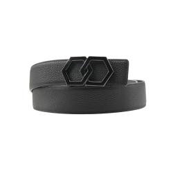 Customized leather belt removable buckle branded reversible genuine leather belts for men