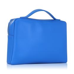 Pu Small Makeup Bag Slim Cosmetic Zipper Pouch Preppy Makeup Brush Bag Compact Make up Pouch Toiletry Bag