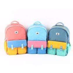 CHANGRONG Custom high quality multifunctional casual color block children school backpack Bag