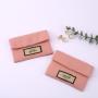 Custom Logo Printed Small Canvas Envelope Pouch For Comb Cosmetic Makeup High Quality Cotton Gift Jewelry Envelope Bag
