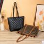 Gelory Customized  Trendy Ladies PU Shoulder Hand Bag Fashion Large Capacity Custom PU Leather Tote Bag Handbag