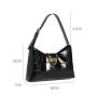 New Arrival Custom Your Logo Women Shoulder Bags High Quality Pu Leather Vegan Casual Trendy Ladies Hobo Bags