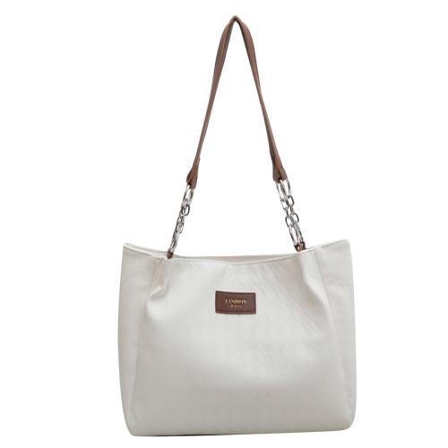 Gelory Wholesale Office Lady One Shoulder Tote Handbag Large Capacity PU Leather Tote Bags For Women