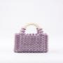 Popular Pearl Ball Evening Dress Handmade Weaving Handmade Handmade Handmade Handmade Handwoven Small Design carteras para mujer 	 sac a main