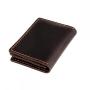 Retro style crazy horse pickup truck  cowhide unique handmade genuine leather case card holder