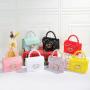 Wholesale 2024 Women's Fashionable Mini Handbags Small PU Shoulder Crossbody Bags Purses with Waterproof PVC Jelly Bags