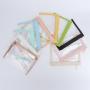 Fashion Designer Transparent Toiletry Bag Clear PVC Zipper Cosmetic Pouch  Women Flat Makeup Clutch Bag