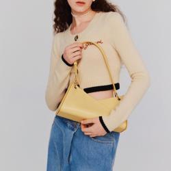 Customized Pu Leather Elegant Women's Handbags Classic Solid Color Factory Low Price Shoulder Bags