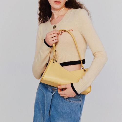 Customized Pu Leather Elegant Women's Handbags Classic Solid Color Factory Low Price Shoulder Bags