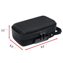 High quality protection hard Wholesale black zipper eva tool case custom logo herb case box with carbon