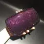 Wholesale rhinestone inlaid evening bags in stock banquet chain shoulder bags women handbags round clutch evening bags
