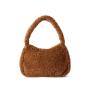 2024 Factory Directly Winter Trendy Soft Purse Fluffy Fur Tote Fuzzy Purse Women Shoulder Plush Bag For Ladies