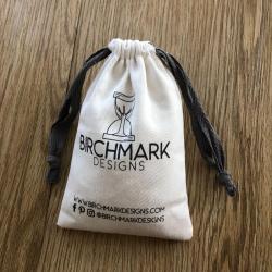 White Soft Muslin Cotton Packaging Drawstring Pouch