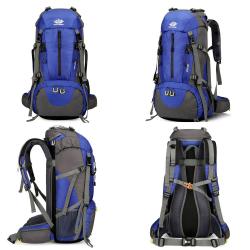 ZF076 Mountaineering Bag Large Capacity Nylon Hiking Travel Sports Outdoor Backpack Waterproof Wear Breathable Shoulder Bag