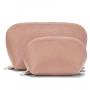 Elegant leather travel cosmetic bags makeup travel bags