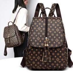 2022 High Quality Fashion Vintage Travel Waterproof Leather Women Backpack Lady Bag