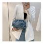 2023 New Solid Color Fashion Handbag Popular Women's Bag China Wholesale PU Ladies Shoulder Bag Open Pillow Handbag