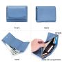 Japan Style Ladies Coin Wallet Custom Rfid Protection Full Grain Leather Minimalist Trifold Wallet