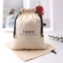 Eco Custom Logo Printing Large Cotton Coin Rice Tea Packing Dust Bag Soild Organic Muslin Cotton Drawstring Pouch