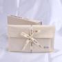 Custom Logo Printed Organic Envelope Cotton Canvas Pillow Child Clothing Packing Bag With Tie Cotton Envelope Dust Pouch
