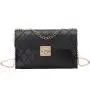 Pressure checkered small square bag 2024 pu leather women's shoulder bags wholesale chain messenger crossbody bag for women