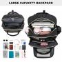 LOVEVOOK Waterproof Travel Classic Teens Lightweight Bookbag with USB Port School Casual Daypack College Laptop Backpack Unisex
