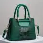 OEM Custom Handbag Logo Private Label Luxury Pu Leather Ladies Fashion Black  Purses and Handbags Women