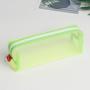 Gelory Factory Wholesale Transparent Clear Zipper Mesh Portable School Pen Bag Pencil Pouch