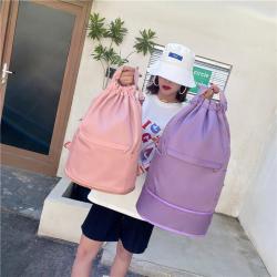 Latest China New Model Ladies Sports Bag Extra Large Drawstring Backpack Portable Travel Bag