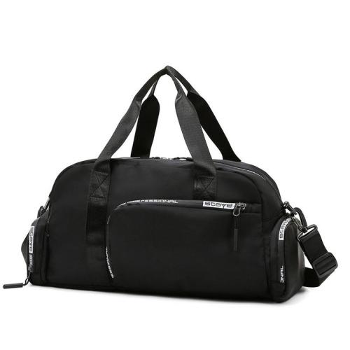 ZWY143 Large Custom Logo Oxford Waterproof Dry Wet Personalized Zipper Sport Gym Travel Sneaker Duffel Bag with Shoe Compartment