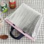 New thickened portable waterproof lunch bag insulation Oxford cloth handbag picnic bag lunch bag solid color