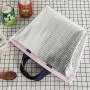 New thickened portable waterproof lunch bag insulation Oxford cloth handbag picnic bag lunch bag solid color