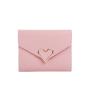 Factory wholesale 2024 new retro fashion metal heart-shaped small women's short wallet student wallet coin purse money card clip