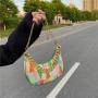 Crocodile Stripe Wholesale Women Handbags Metal Chain Handbag Factory Rainbow Designer Shoulder Bags