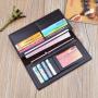 2021 high quality wholesale fashion black color leather man wallet
