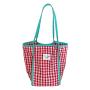ZWY099 New Color Collision Plaid Cotton Girls Shoulder Bag Lightweight Travel Picnic Shopping Tote Bag Wholesale Checkered Bag