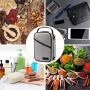 Gray Custom Odor Resistant Smell Proof Pouch Box Activated Carbon Lined Bag