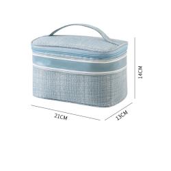 Waterproof Laser PU Polyester Wash Toiletry Bag Wholesale Customized Travel Make Up Cosmetic Bag with Zipper Travel-Friendly