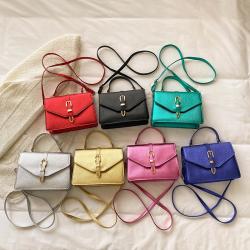 2023 New Fashion One Shoulder Small Square Bag Litchi Pattern Magnetic Buckle High Capacity Handbag Bag Ladies