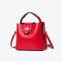2024 Custom Logo Genuine Real Leather Bucket Bag Handbag For Women Ladies Luxury