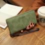 2024 New Fashion Solid Color Long Wallet for Women