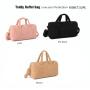 Keymay RTS Multi-color Personalized Sherpa Tote Travel Weekend Duffle Wholesale Travel Bags Winter Duffel Bag Girls Weekend Bag